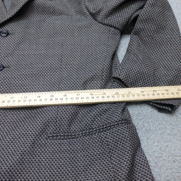 Baracuta Suit Jacket Mens 42R Brown Black Single Breasted Blazer Notch Lapel - Picture 10 of 14